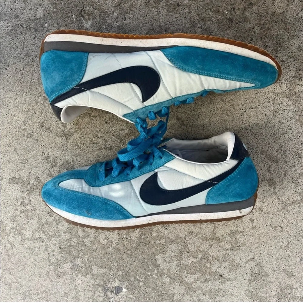 Nike Blue Suede Retro Sneakers - Picture 1 of 4